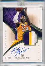 Panini 2012-2013 Immaculate Collection  #187 Kobe Bryant 7/25