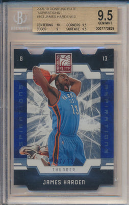 Panini  2009-2010 Donruss Elite Aspirations #163 James Harden 7/13 / BGS Grade 9.5