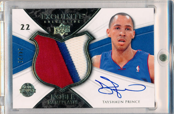 Upper Deck 2008-2009 Exquisite Collection Noble Nameplates #NATP Tayshaun Prince 24/25