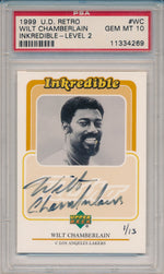 Upper Deck 1998-1999 UD Retro Inkredible #WC Wilt Chamberlain 1/13 / PSA Grade 10