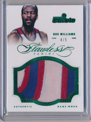 Panini 2012-2013 Flawless Emerald Jumbo Patches #61 Gus Williams 4/5