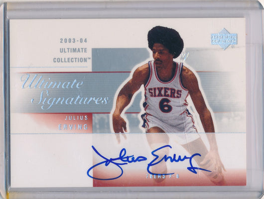 Upper Deck 2003-04 Ultimate Collection  Ultimate Signatures #JE-A Julius Erving