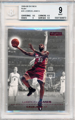 Skybox 2008-2009 Ruby  #26 Lebron James 41/50 / BGS Grade 9