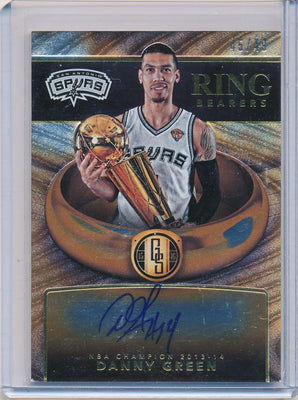 Panini 2015-2016 Gold Standard Ring Bearers Autographs #RB-DG Danny Green 45/49