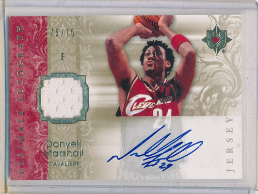 Upper Deck 2006-07 Ultimate Collection  Ultimate Jersey Autographs #AU-DM Donyell Marshall 75/75