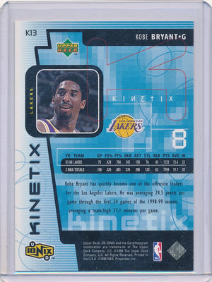 Upper Deck 1999 Ionix Kinetix #K13 Kobe Bryant