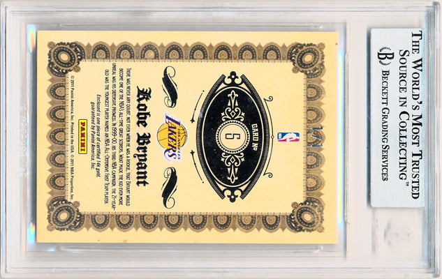 Panini 2010-2011 Gold Standard 24-Karat Kobe 14k #5 Kobe Bryant 1/1 / BGS Grade 9