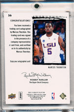 Upper Deck 2009-2010 Exquisite Collection Rookie Parallel #56 Marcus Thornton 3/5