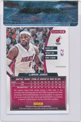 Panini 2012-2013 Total Certified Total Green #113 Lebron James 3/5