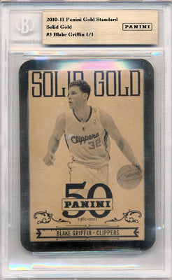 Panini 2010-2011 Gold Standard Solid Gold #3 Blake Griffin 1/1