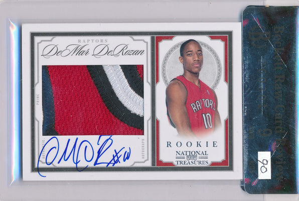 Panini 2009-2010 National Treasures Century Silver #208 Demas Derozan 59/99 / Auto Grade 9