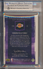 Upper Deck 2003-2004 Exquisite Collection Extra Exquisite Jumbo Patch #EE-WC Wilt Chamberlain 1/75 / BGS Grade 8