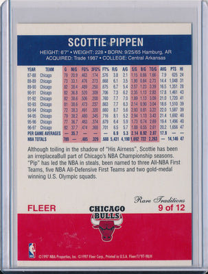 Fleer 1997-1998 Decade Of Excellence Rare Traditions #44086 Scottie Pippen