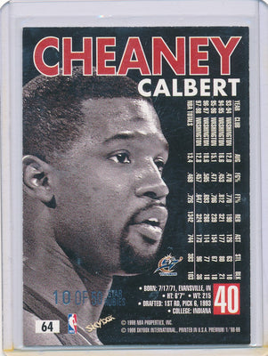 SkyBox 1998-99 Premium Star Rubies #64 Calbert Cheaney 10/50