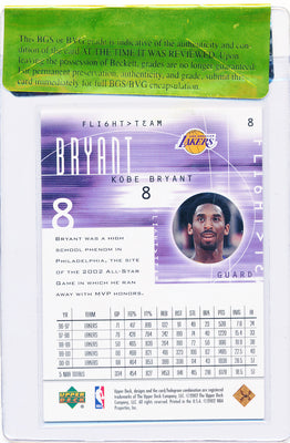 Upper Deck 2002 Fli6ht>Team High Class #8 Kobe Bryant 101/125