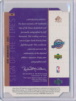 Upper Deck 1998-1999 SP Authentic Sign Of The Times #JH Jeff Hornacek