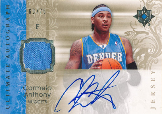 Upper Deck 2006-07 Ultimate Collection  Ultimate Jersey Autographs #AU-CA Carmelo Anthony/Al Horford 63/75