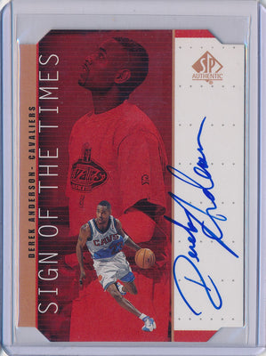 Upper Deck 1998-1999 SP Authentic Sign Of The Times #DA Derek Anderson