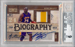 Panini 2009-2010 National Treasures Biography Materials Prime Autographs #1 Kobe Bryant 5/10 / BGS Grade 9 / Auto Grade 10