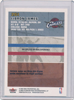 Fleer 2003-2004 Tradition  #2G1 Lebron James