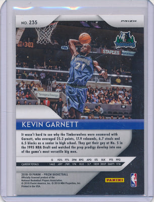 Panini 2018-2019 Prizm Red #235 Kevin Garnett