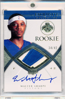 Upper Deck 2008-2009 Exquisite Collection Rookie Parallel #81 Walter Sharpe 34/42