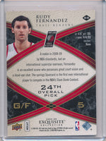 Upper Deck 2008-2009 Exquisite Collection Rookie Parallel #88 Rudy Fernandez 8/25