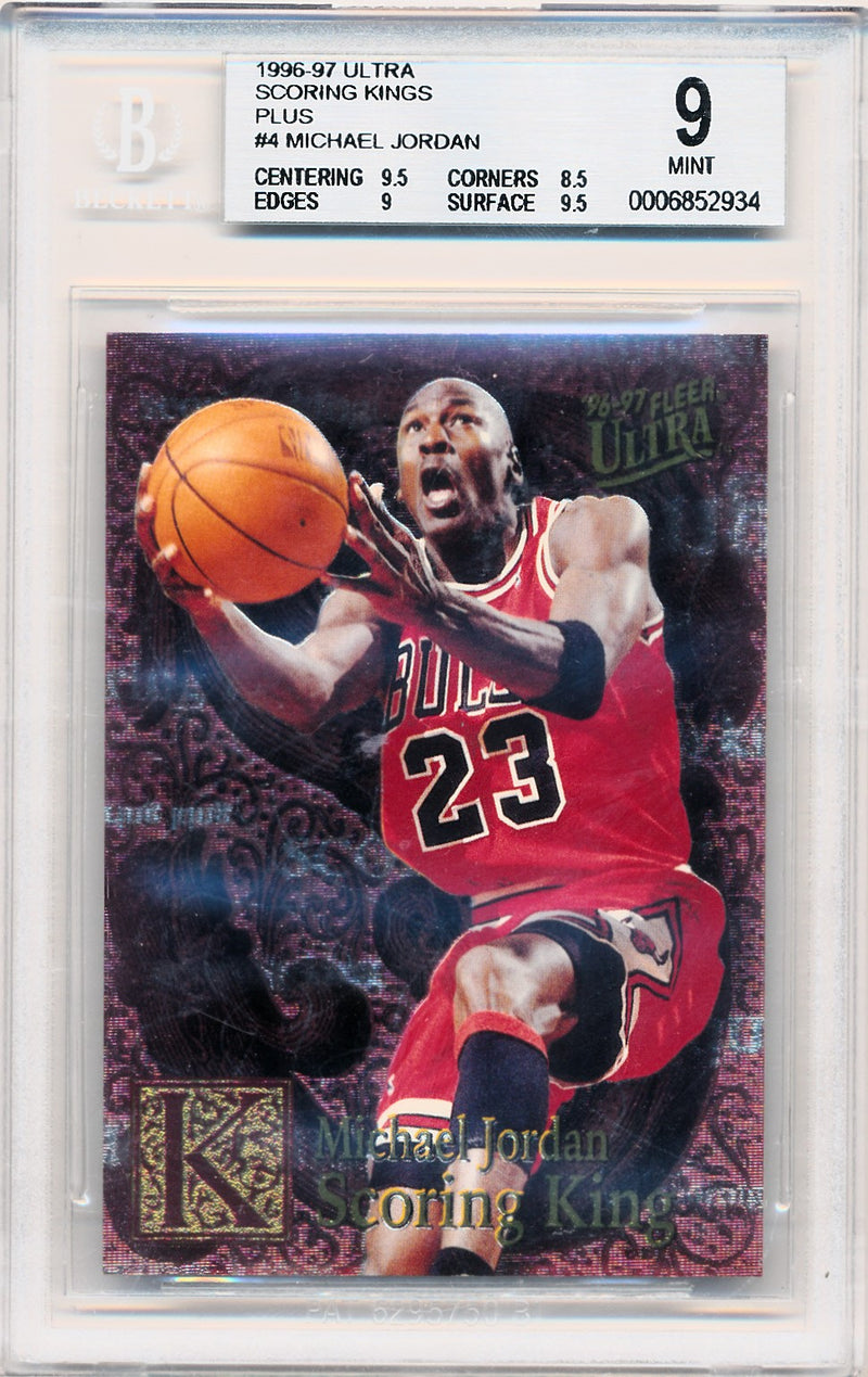 Fleer 1996-1997 Ultra Scoring Kings Plus #4 Michael Jordan 4/29 / BGS Grade 9