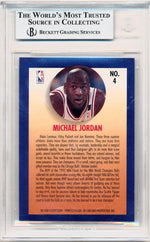 Fleer 1992-1993  Team Leaders #4 Michael Jordan  / BGS Grade 9