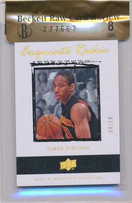 Upper Deck 2009-2010 Exquisite Collection Rookie Parallel #65 Demar Derozan 4/10