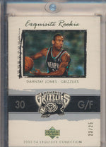 Upper Deck 2003-2004 Exquisite Collection Gold Rookie #70 Dahntay Jones 23/25