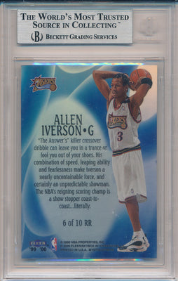 Fleer 1999-2000 Mystique Raise the Roof #6/10RR Allen Iverson 54/100 / BGS Grade 9