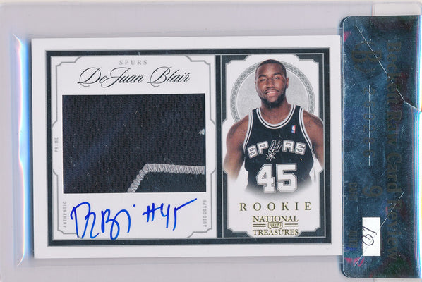 Panini 2009-2010 National Treasures Century Gold #232 Dejuan Blair 18/25 / Auto Grade 10