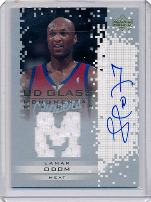 Upper Deck 2003-04 UD Glass Monumental Marks #LO-J Lamar Odom