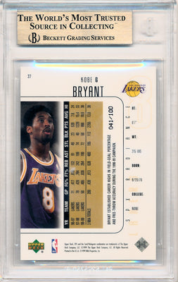 Upper Deck 1999-2000 SPx Radiance #37 Kobe Bryant  / BGS Grade 9.5