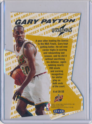 Fleer 1997-1998 Ultrabilities Superstar #6/20SS Gary Payton