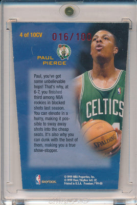 SkyBox 1999-2000 Premium Club Vertical #4/10CV Paul Pierce 16/100