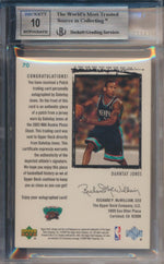 Upper Deck 2003-2004 Exquisite Collection Exquisite Rookie Patch Auto #70 Dahntay Jones 32/225 / BGS Grade 9 / Auto Grade 10