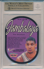 SkyBox 1997-1998 EX 2001 Jambalaya #8/15JB Tim Duncan  / BGS Grade 9.5