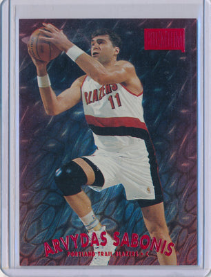 SkyBox 1997-1998 Premium Star Rubies #102SR Arvydas Sabonis 26/50