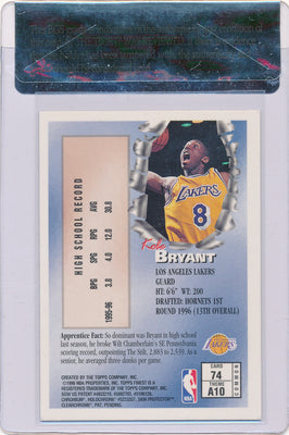 Topps 1996 Finest Apprentice #74 Kobe Bryant