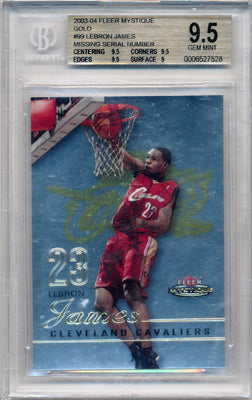 Fleer 2003-2004 Mystique Gold #99 Lebron James  / BGS Grade 9.5