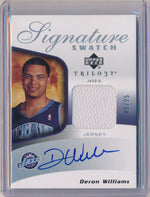 Upper Deck 2006-2007 UD Trilo3y  Signature Swatch #SSA-DW Deron Williams 9/25