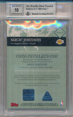 Topps 2007-2008 Echelon Autos Logoman Relics #TEALR-MJ Magic Johnson 1/1 / BGS Grade 8.5 / Auto Grade 10