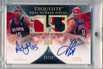 Upper Deck 2007-08 Exquisite Collection Exquisite Dual Number Pieces #EDN-CH Al Horford/Vince Carter 10/15