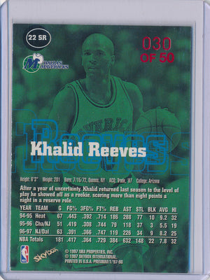 SkyBox 1997-1998 Premium Star Rubies #22SR Khalid Reeves 30/50