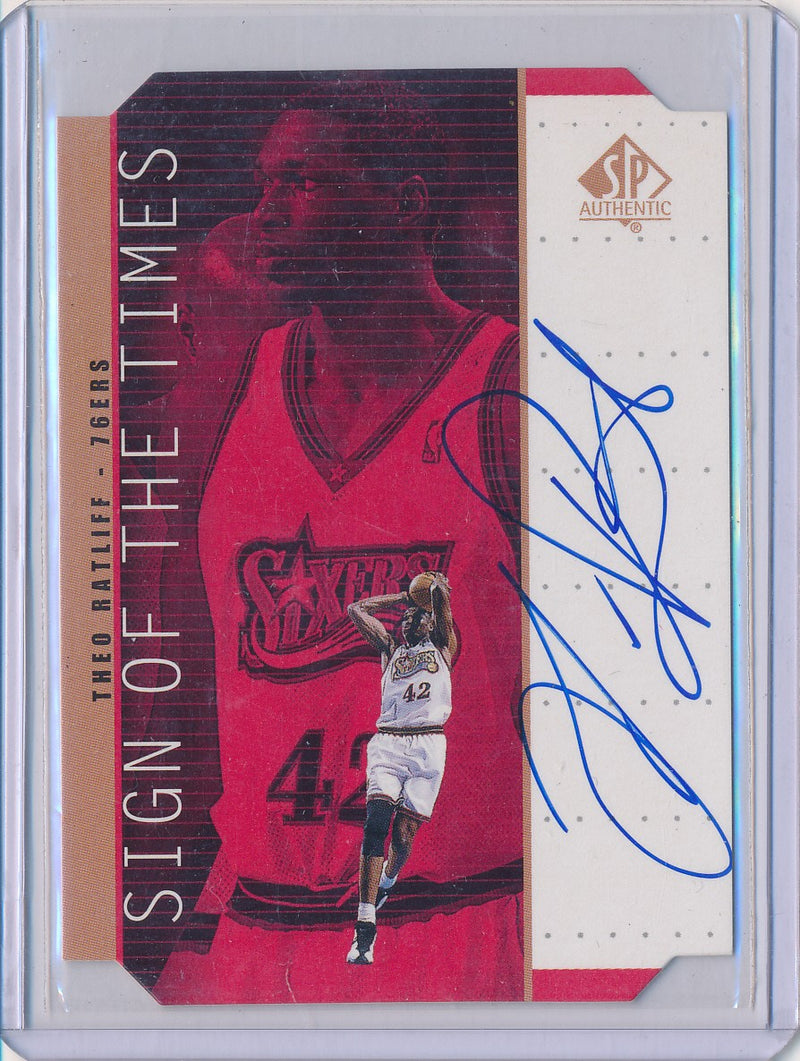 Upper Deck 1998-1999 SP Authentic Sign Of The Times #TR Theo Ratliff