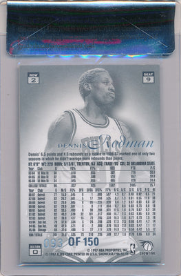 Fleer 1996-1997 Flair Showcase Legacy Collection #9 Dennis Rodman 93/150 / BGS Grade 8.5