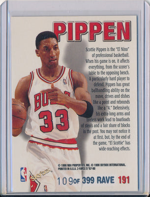 SkyBox 1997-1998 Z-Force Zupermen #191 Scottie Pippen 109/399