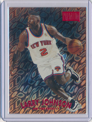 SkyBox 1997-1998 Premium Star Rubies #51SR Larry Johnson 23/50